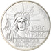 Moneda, Francia, Statue de la Liberté, 100 Francs, 1986, Paris, BU, SC+, Plata