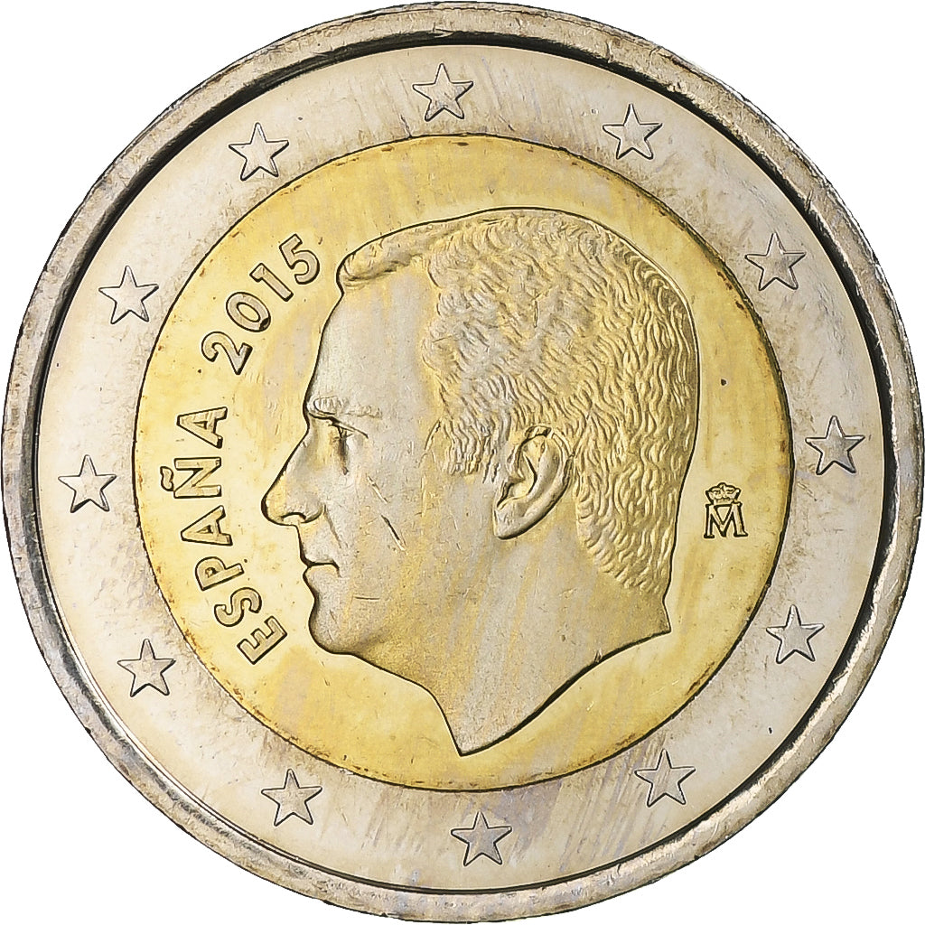 Spanien, Philippe VI, 2 Euro, 2015, Madrid, UNZ+, Bi-Metallic