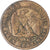 Moneda, Francia, Napoleon III, 1 Centime, 1861, Paris, BC+, Bronce, Gadoury:87