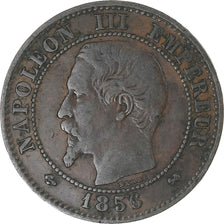Monnaie, France, Napoleon III, 2 Centimes, 1856, Rouen, TB+, Bronze