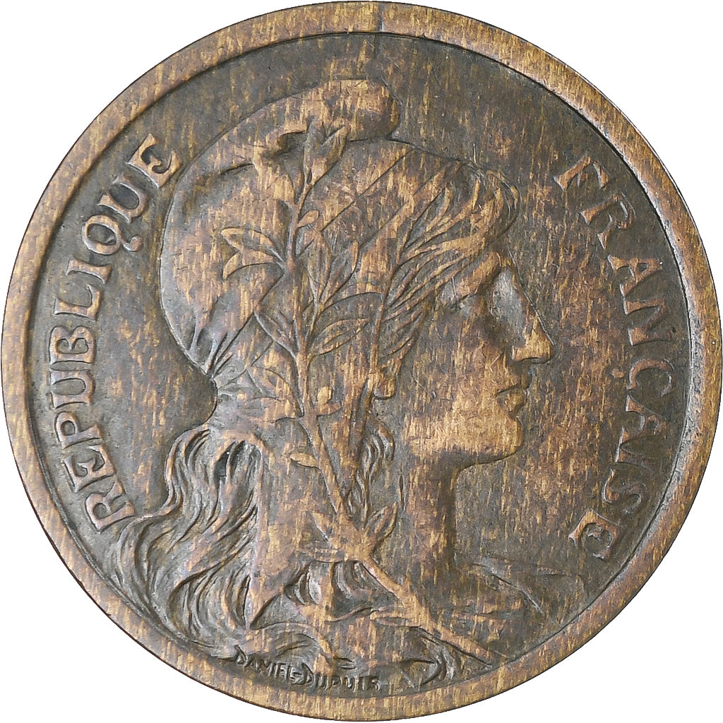 Munten, Frankrijk, Dupuis, 2 Centimes, 1914, Paris, ZF+, Bronzen, KM:841