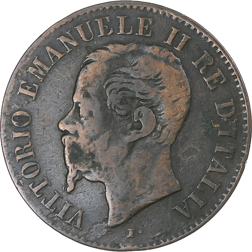 Münze, Italien, Vittorio Emanuele II, 2 Centesimi, 1867, Milan, S+, Bronze