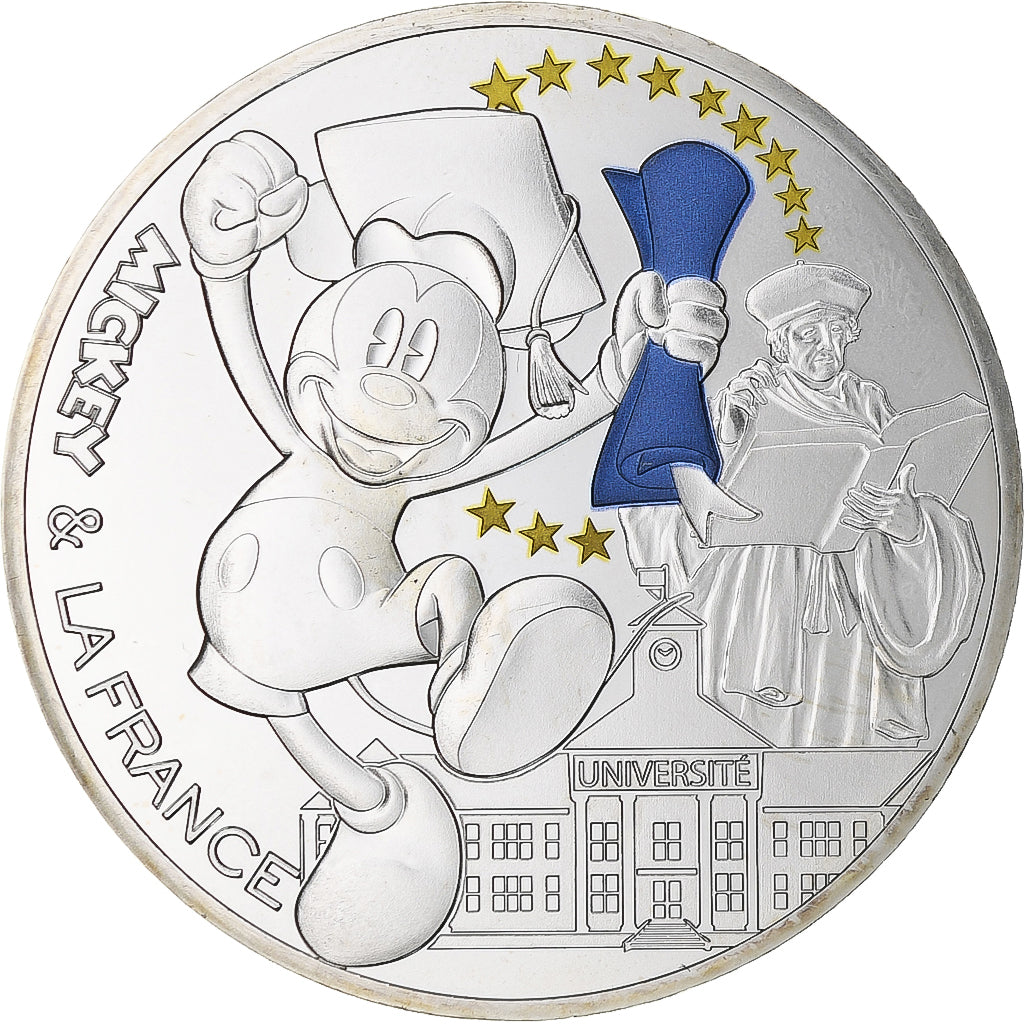 France, 50 Euro, Mickey & la France (étudiant), 2018, Monnaie de Paris, SPL+