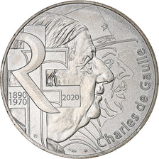 France, 10 Euro, Charles De Gaulle, 2020, Paris, SPL+, Argent