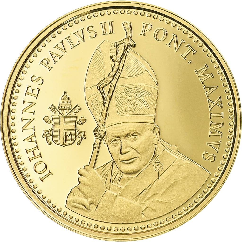 Watykan, medal, Béatification du Pape Jean-Paul II, 2011, MS(64), Złoto