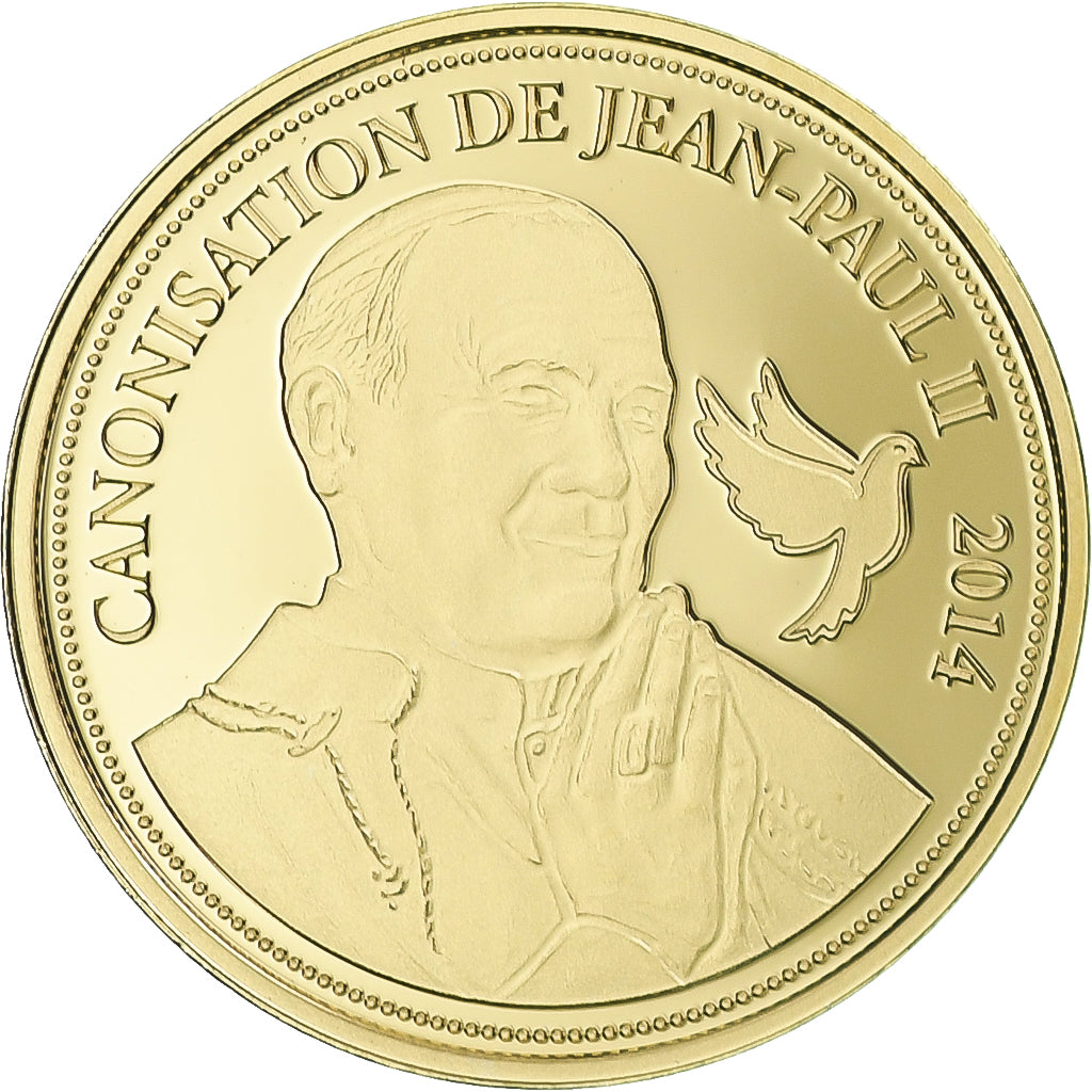 Watykan, medal, Canonisation de Jean Paul II, 2014, MS(65-70), Złoto