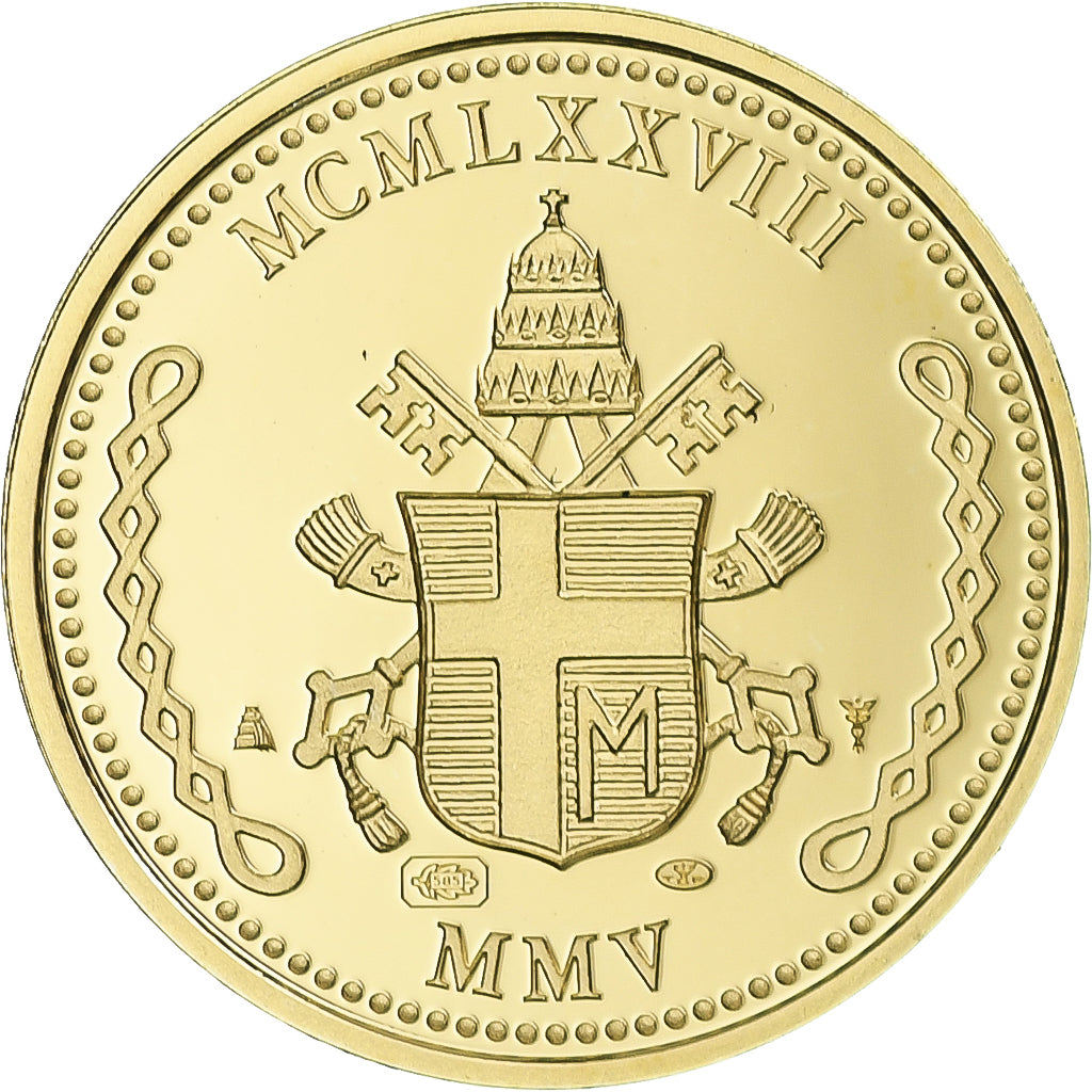 Watykan, medal, Canonisation de Jean Paul II, 2014, MS(65-70), Złoto