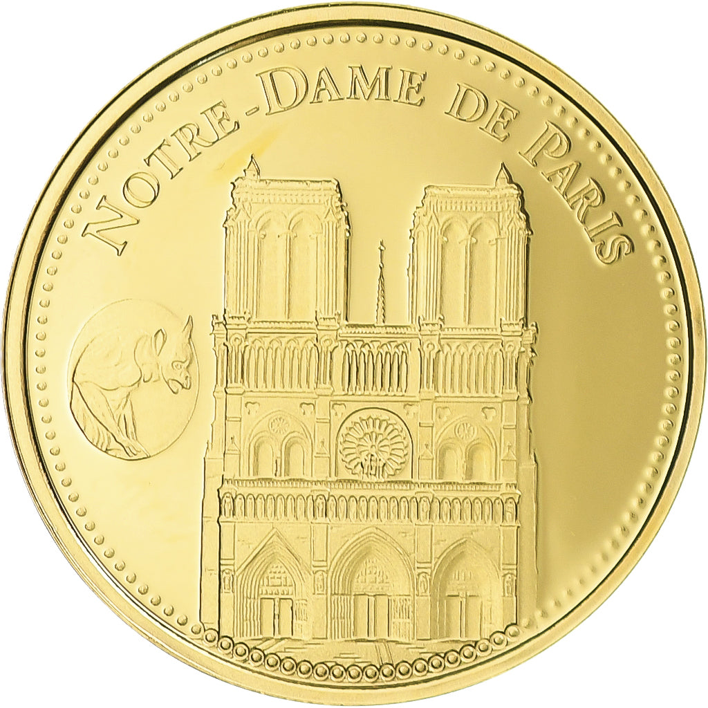 France, Médaille, Trésors du patrimoine de France, Notre-Dame de Paris, FDC