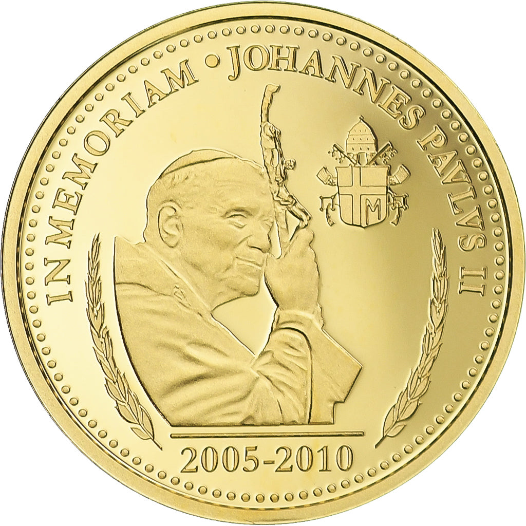 Vatican, Medal, In Memoriam, Jean-Paul II, 2010, MS(64), Gold