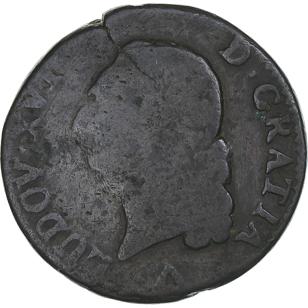 Frankrijk, Louis XVI, Sol, 1783, Lille, ZG+, Koper