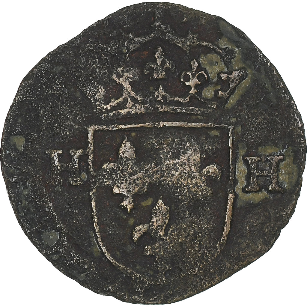 Francia, Douzain aux deux H, Uncertain date, B, Biglione
