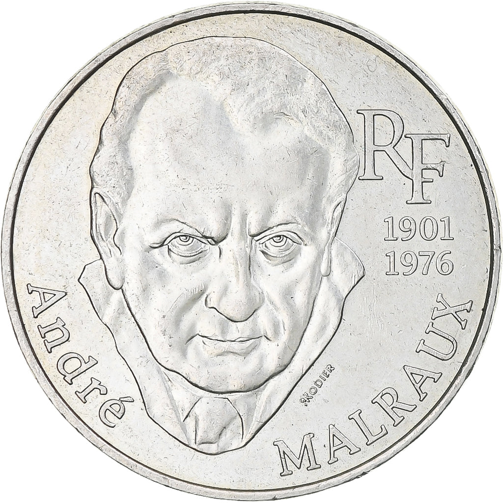 Francia, André Malraux, 100 Francs, 1997, Paris, SPL, Argento, KM:1188