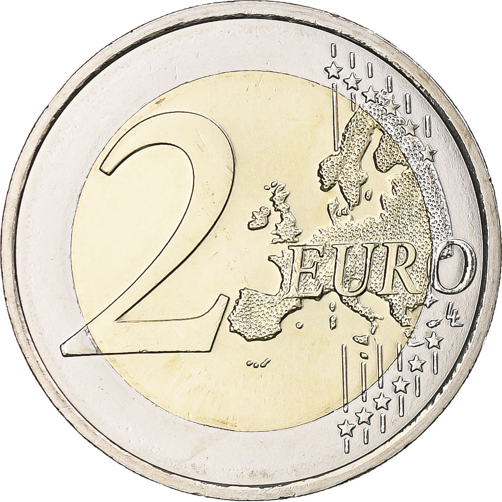 Áustria, 2 Euro, 2016, Vienna, Iridescent, MS(64), Bimetálico