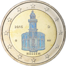 Germania, 2 Euro, 2015, Karlsruhe, Iridescent, SPL+, Bi-metallico