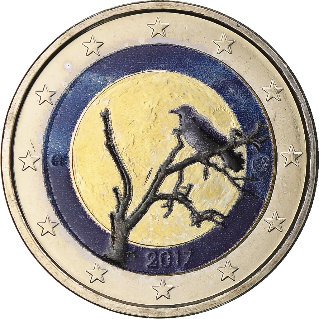 Finnland, 2 Euro, 2017, Vantaa, Colorized, UNZ+, Bi-Metallic