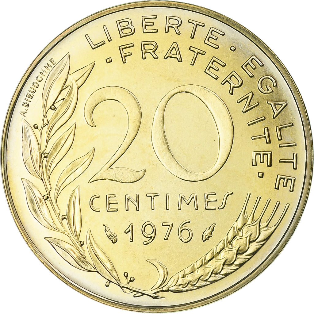 Frankreich, Marianne, 20 Centimes, 1976, Paris, série FDC, STGL