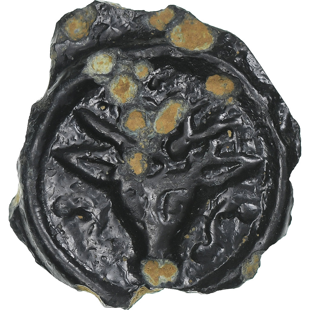 Remi, Potin au bucrane, 1st century BC, SS+, Bronze, Delestrée:221