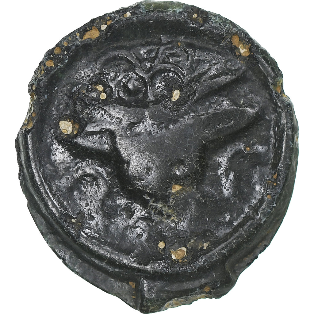 Remi, Potin au bucrane, 1st century BC, MBC, Bronce, Delestrée:221