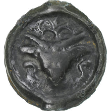 Remi, Potin au bucrane, 1st century BC, EF(40-45), Bronze, Delestrée:221