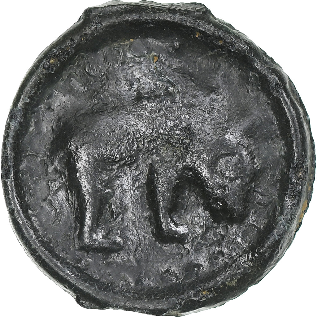 Remi, Potin au bucrane, 1st century BC, ZF, Bronzen, Delestrée:221