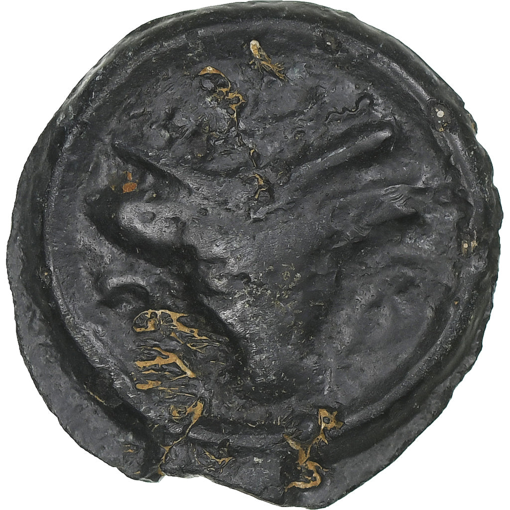 Remi, Potin au bucrane, 1st century BC, EF(40-45), Bronze, Delestrée:221