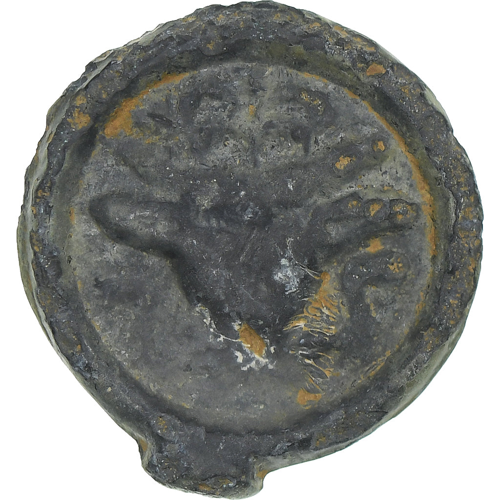 Remi, Potin au bucrane, 1st century BC, ZF, Bronzen, Delestrée:221