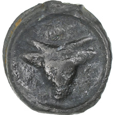 Remi, Potin au bucrane, 1st century BC, VF(30-35), Bronze, Delestrée:221