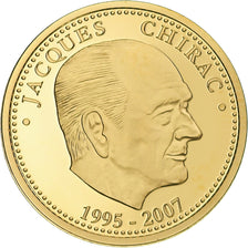 France, Médaille, Les Présidents de la République, Jacques Chirac, FDC, Or
