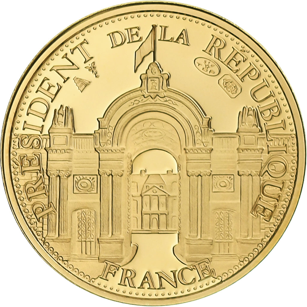 France, Médaille, Les Présidents de la République, Jacques Chirac, FDC, Or