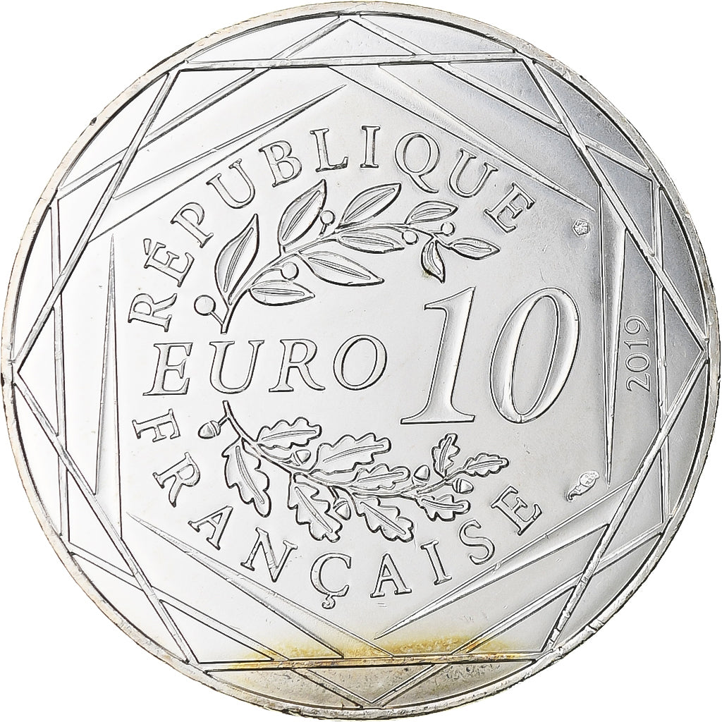France, 10 Euro, Le Franc à cheval, 2019, Monnaie de Paris, MS(64), Silver