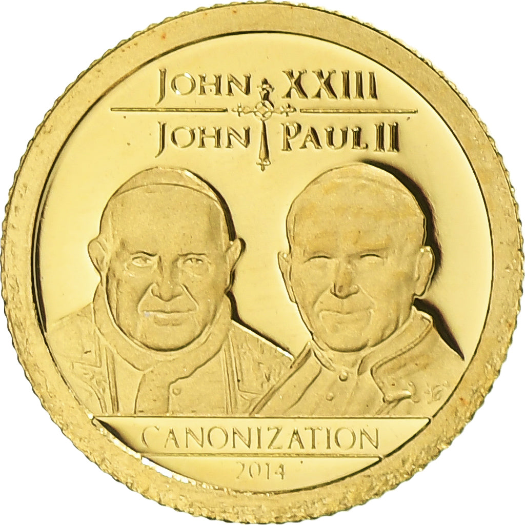 Tanzania, Canonisation Jean XXIII / Jean-Paul II, 1500 shillings, 2014