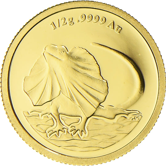 Złote monety z wizerunkiem królowej Elżbiety II