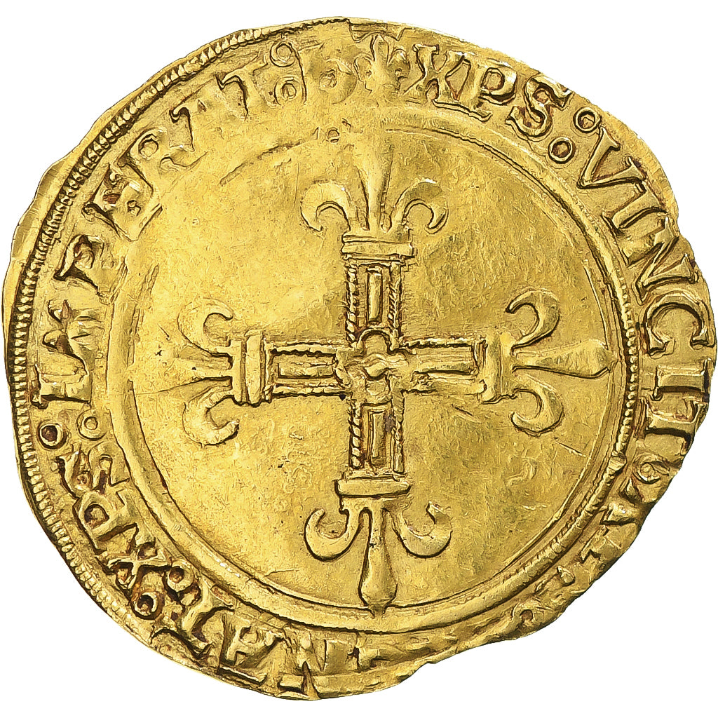 France, François Ier, Écu d'or au soleil, 1515-1519, Bourges, Extrêmement