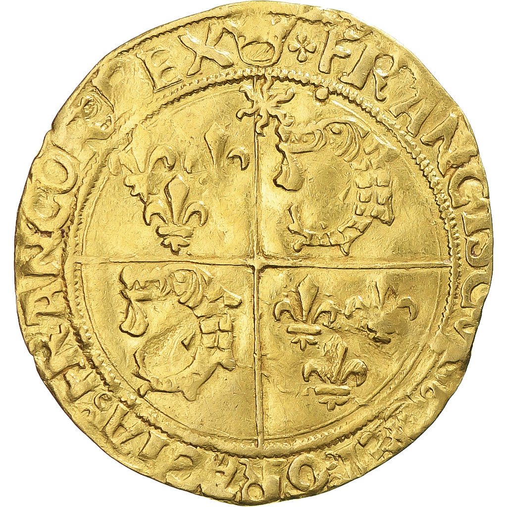France, François Ier, Ecu d'or au soleil du Dauphiné, 1519-1522, Cremieu