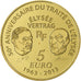 Francia, 5 Euro, 50 ans du traité de l'Élysée, 2013, Paris, FDC, Argento
