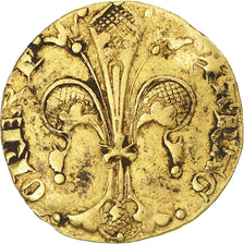 España, Pierre IV d'Aragon, Florin, 1349-1387, Perpignan, BC+, Oro, Boudeau:677
