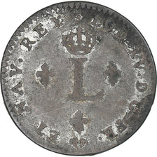Frankreich, Louis XV, Double Sol, 1738, Poitiers, Billon, S+, Gadoury:281