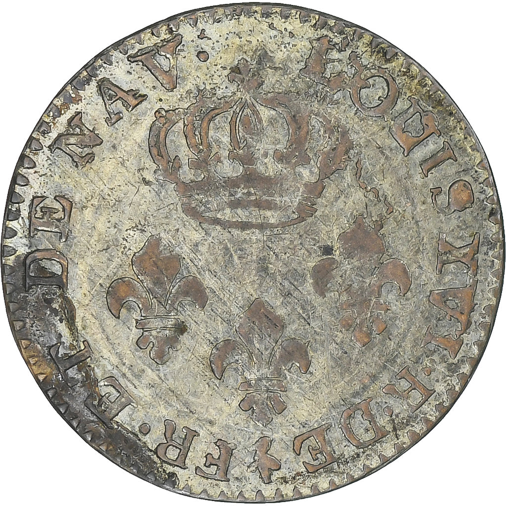 GUAYANA FRANCESA, Cayenne, Louis XVI, 2 Sous, 1789, Paris, BC+, Cobre