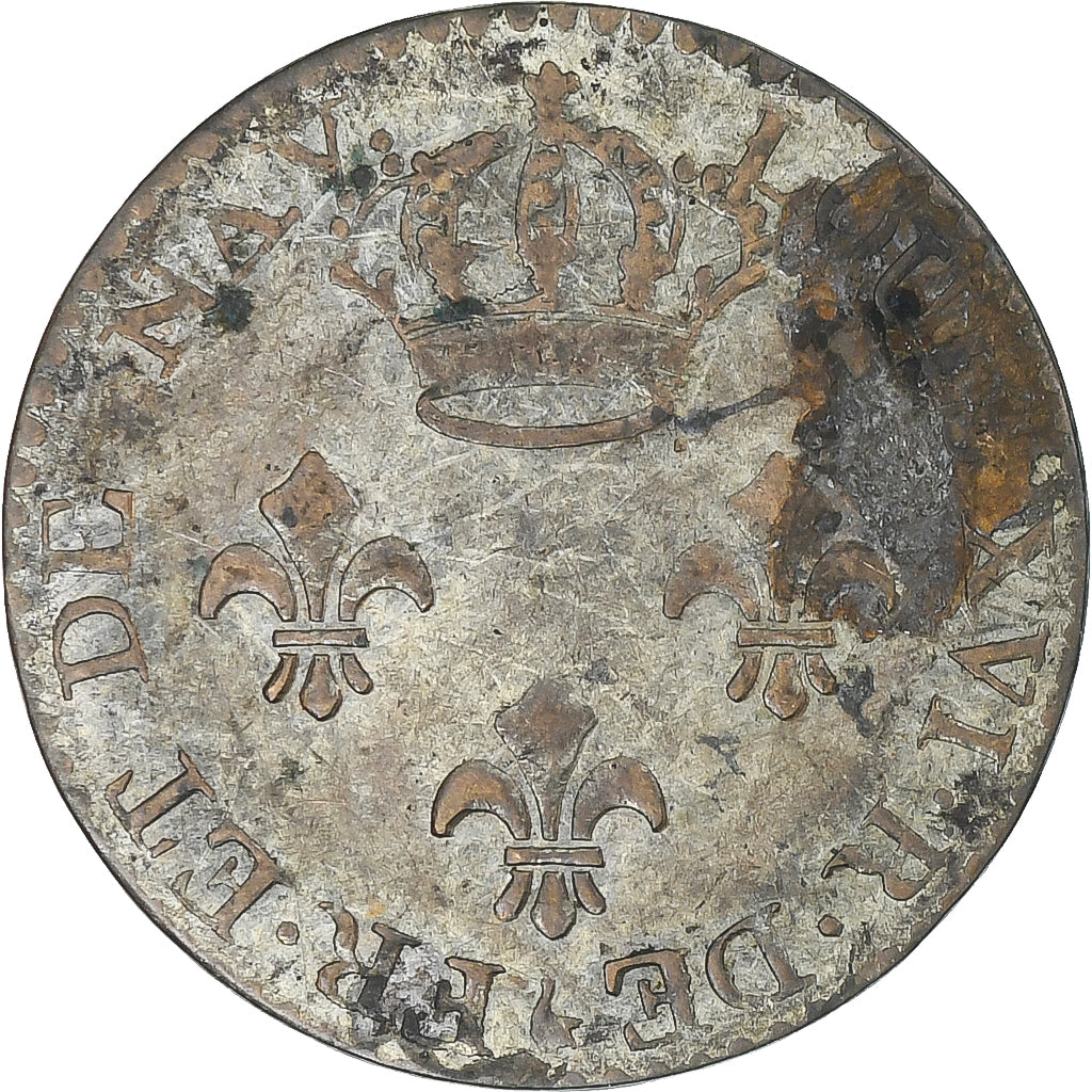 FRENCH GUIANA, Cayenne, Louis XVI, 2 Sous, 1789, Paris, EF(40-45), Copper