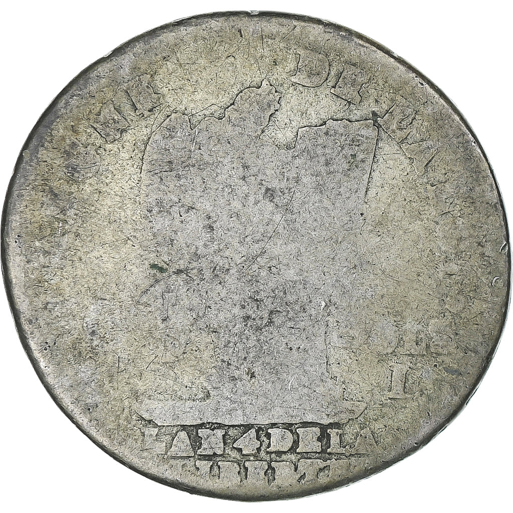 Frankreich, Louis XVI, 15 sols françois, 1792 / AN 4, Bayonne, SGE+, Silber