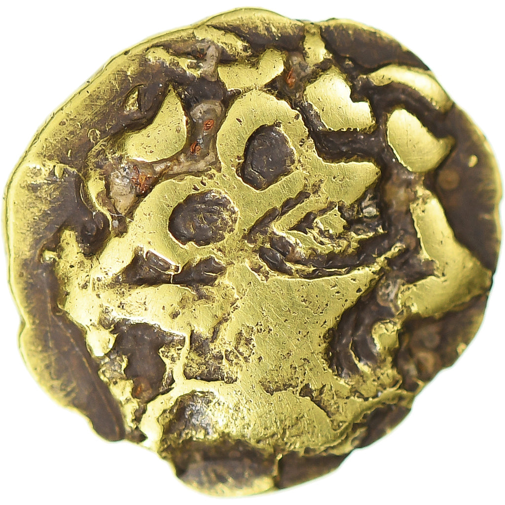 Carnutes, 1/4 de statère au char, 1st century BC, Gold, AU(50-53)
