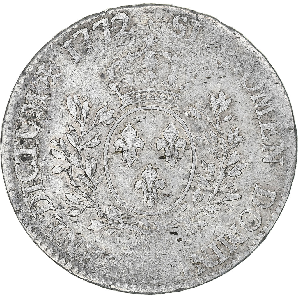 Frankrijk, Louis XV, Écu à la vieille tête, 1772, Toulouse, FR, Zilver