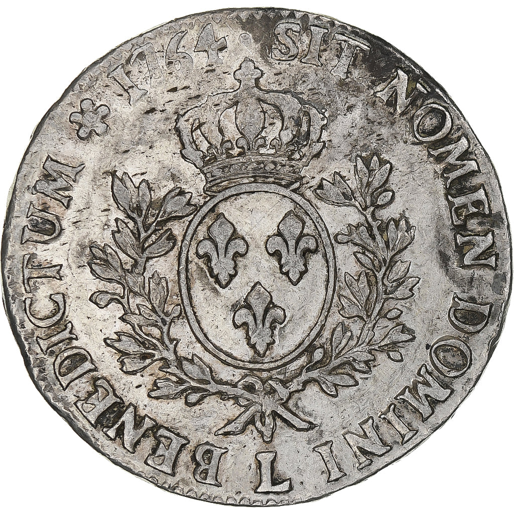 France, Louis XV, Écu au bandeau, 1764, Bayonne, TB+, Argent, Gadoury:322