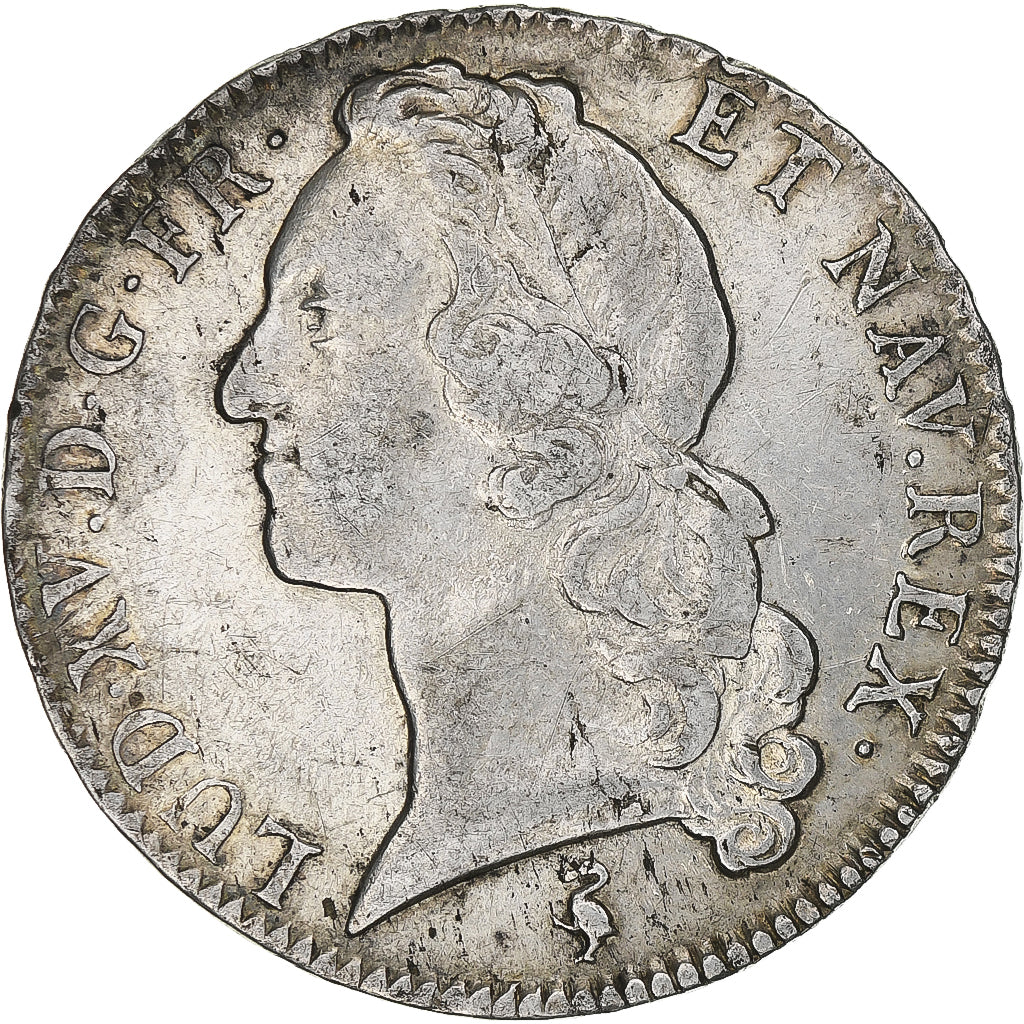 Frankrijk, Louis XV, Écu au bandeau, 1758, Paris, FR+, Zilver, KM:512.1