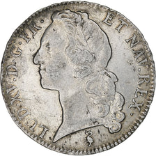 Frankrijk, Louis XV, Écu au bandeau, 1758, Paris, FR+, Zilver, KM:512.1