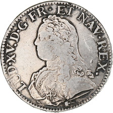 France, Louis XV, Ecu aux branches d'olivier, 1731, Amiens, VF(20-25), Silver