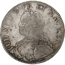 Francia, Louis XV, Ecu aux branches d'olivier, 1733, Paris, MB, Argento