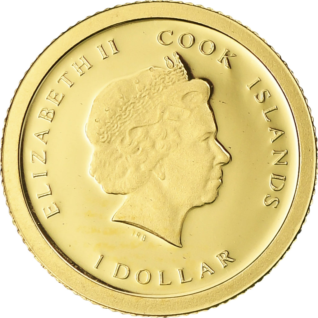 Cookinseln, Pape François, 1 Dollar, 2013, Proof / BE, STGL, Gold