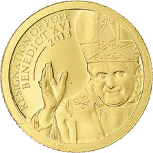 Cook Islands, Resignation of Pope Benedict XVI, 1 Dollar, 2013, Proof / BE
