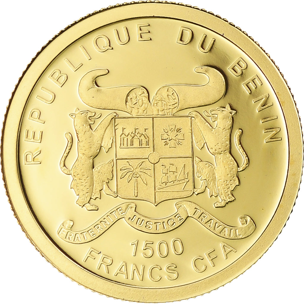 Benin, Beatification of Pope John Paul II, 1500 Francs CFA, 2011, Proof / BE
